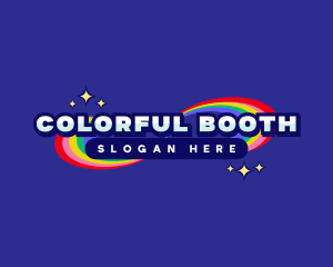 Colorful Rainbow Event logo design