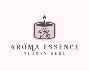 Flower Scented Candle logo design