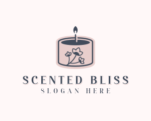 Flower Scented Candle logo design