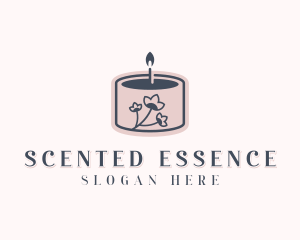 Flower Scented Candle logo design