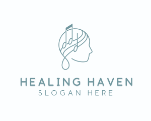 Music Healing Therapy logo design