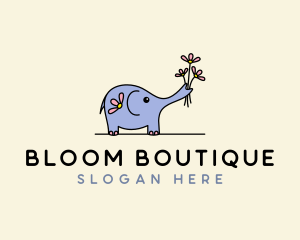 Elephant Flower Bouquet logo