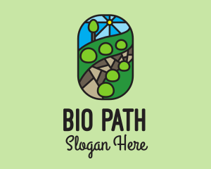 Garden Landscape Mosaic  logo design