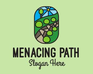 Garden Landscape Mosaic  logo design