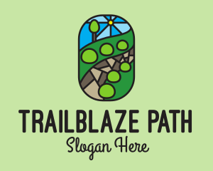 Garden Landscape Mosaic  logo design