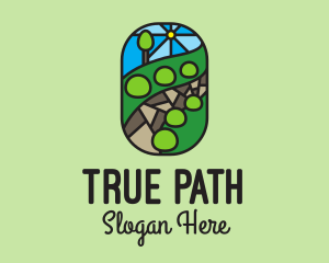 Garden Landscape Mosaic  logo design