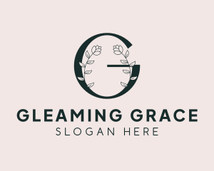 Botanical Spa Letter G logo design