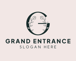 Botanical Spa Letter G logo design