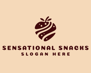 Chocolate Fruit Snack logo design