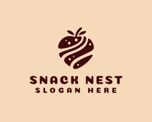 Chocolate Fruit Snack logo design