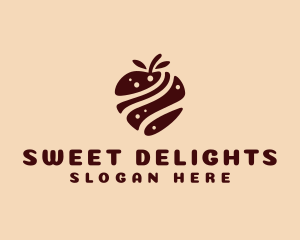Chocolate Fruit Snack logo design