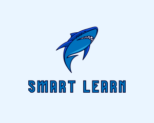 Swimming Marine Shark logo