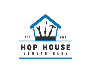 Construction Tools House logo design