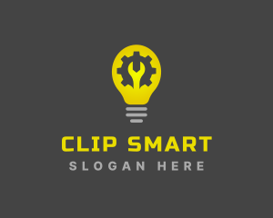 Handyman Light Bulb Repair logo design