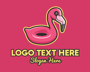 Flamingo Pool Float  logo