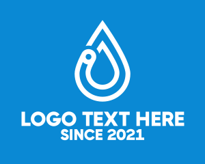 Modern Water Droplet  logo design