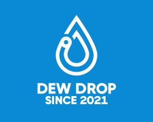 Modern Water Droplet  logo design