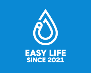 Modern Water Droplet  logo design