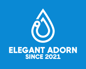 Modern Water Droplet  logo design