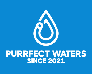 Modern Water Droplet  logo design