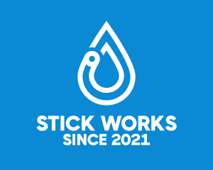 Modern Water Droplet  logo design