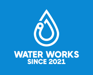 Modern Water Droplet  logo design