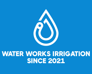 Modern Water Droplet  logo design