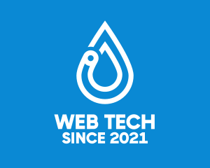 Modern Water Droplet  logo design