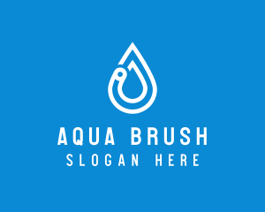 Modern Water Droplet  logo design