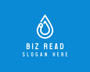 Modern Water Droplet  logo design