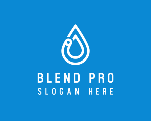 Modern Water Droplet  logo design