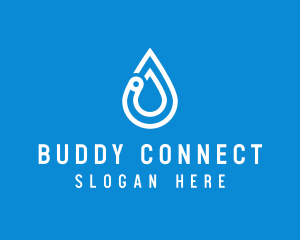 Modern Water Droplet  logo design