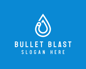 Modern Water Droplet  logo design