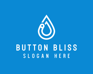 Modern Water Droplet  logo design