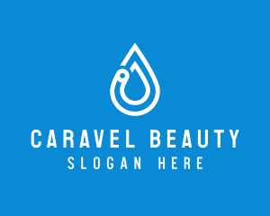 Modern Water Droplet  logo design