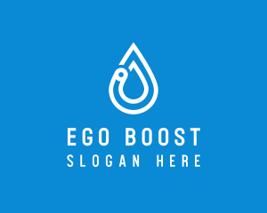 Modern Water Droplet  logo design