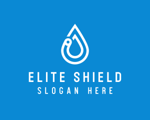 Modern Water Droplet  logo design