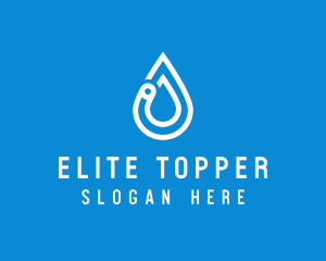 Modern Water Droplet  logo design