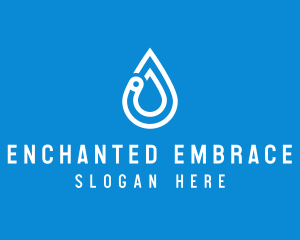 Modern Water Droplet  logo design