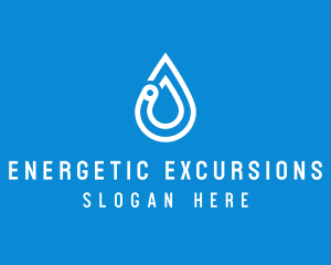 Modern Water Droplet  logo design