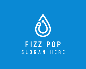 Modern Water Droplet  logo design