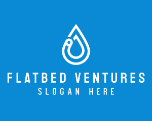 Modern Water Droplet  logo design