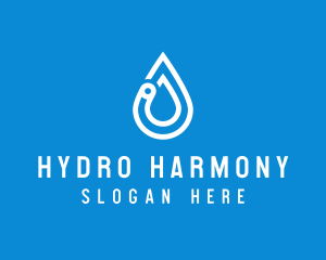 Modern Water Droplet  logo