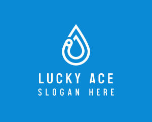 Modern Water Droplet  logo design