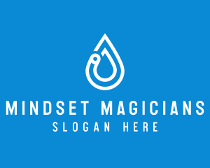 Modern Water Droplet  logo design