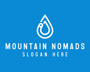 Modern Water Droplet  logo design