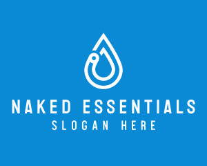 Modern Water Droplet  logo design