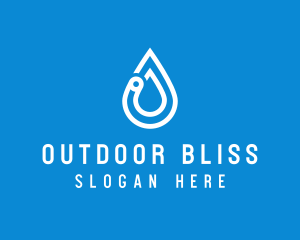 Modern Water Droplet  logo design