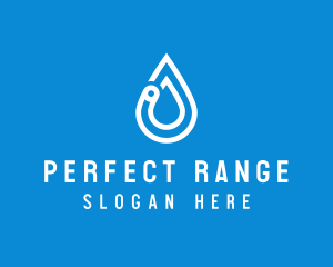 Modern Water Droplet  logo design