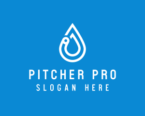 Modern Water Droplet  logo design